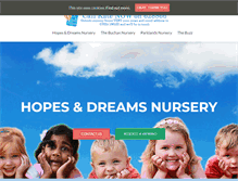 Tablet Screenshot of hopesanddreams.co.im